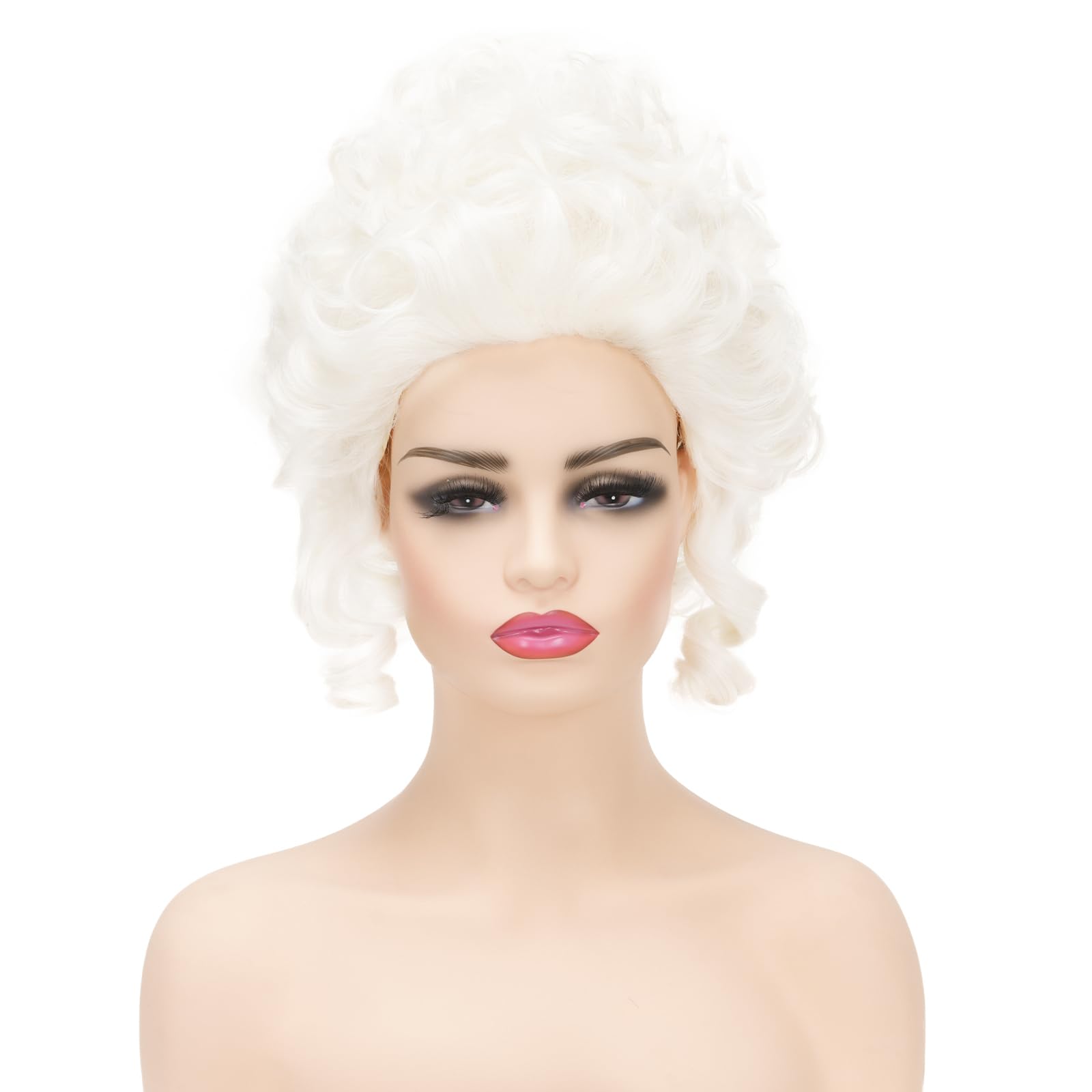 Amazon.com : Daiaces Victorian Wig for Women White Marie